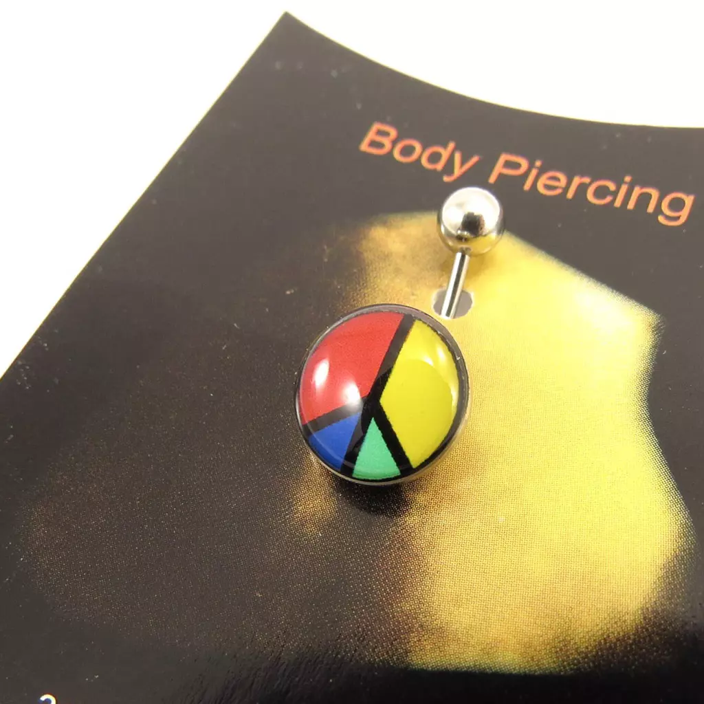les trésors de lily Body Piercing 'Peace' tutti frutti [L1619]