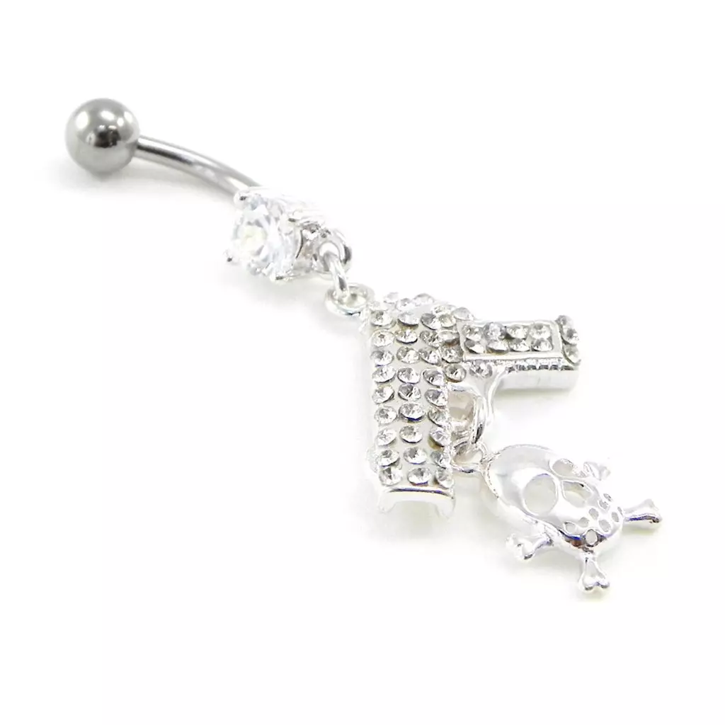 Les Trésors De Lily Body Piercing 'Pirate' Blanc [I9134]