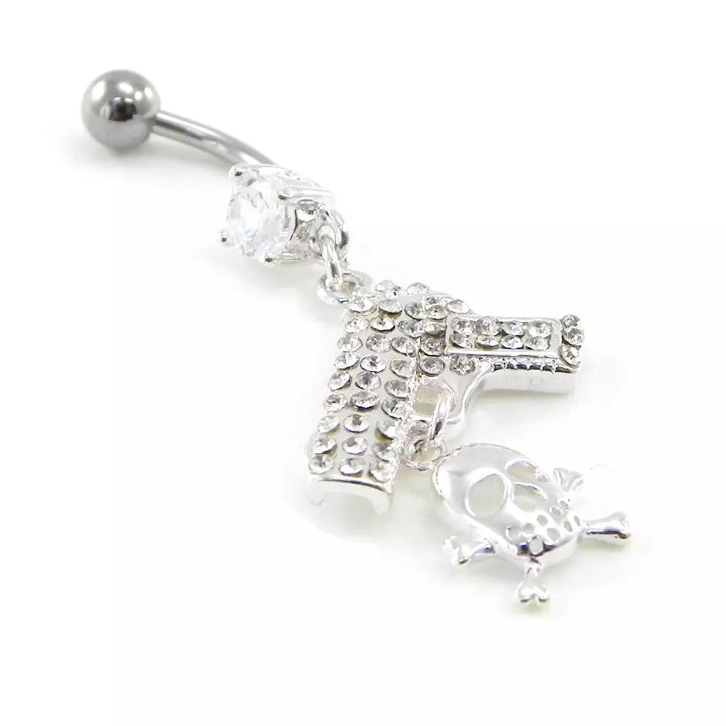 les trésors de lily Body Piercing 'Pirate' blanc [I9134]