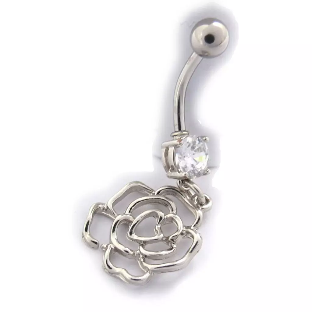 Les Trésors De Lily Body Piercing 'Rosa Romantica' Blanc [K0267]