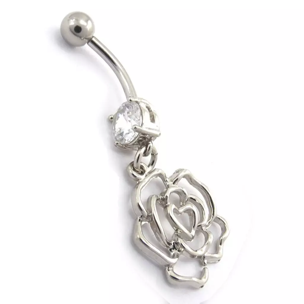 Les Trésors De Lily Body Piercing 'Rosa Romantica' Blanc [K0267]