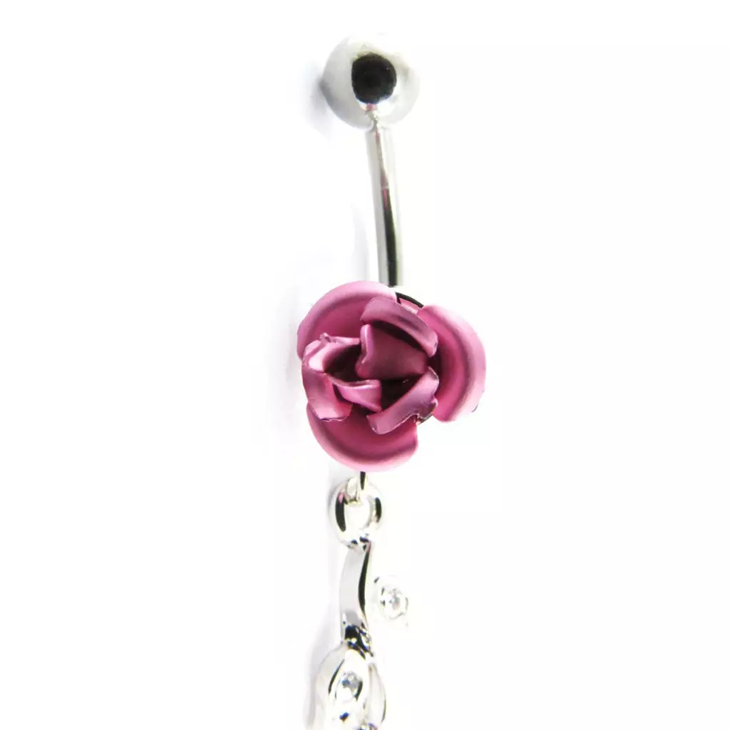 Les Trésors De Lily Body Piercing 'Rosa Romantica' Rose [J5220]