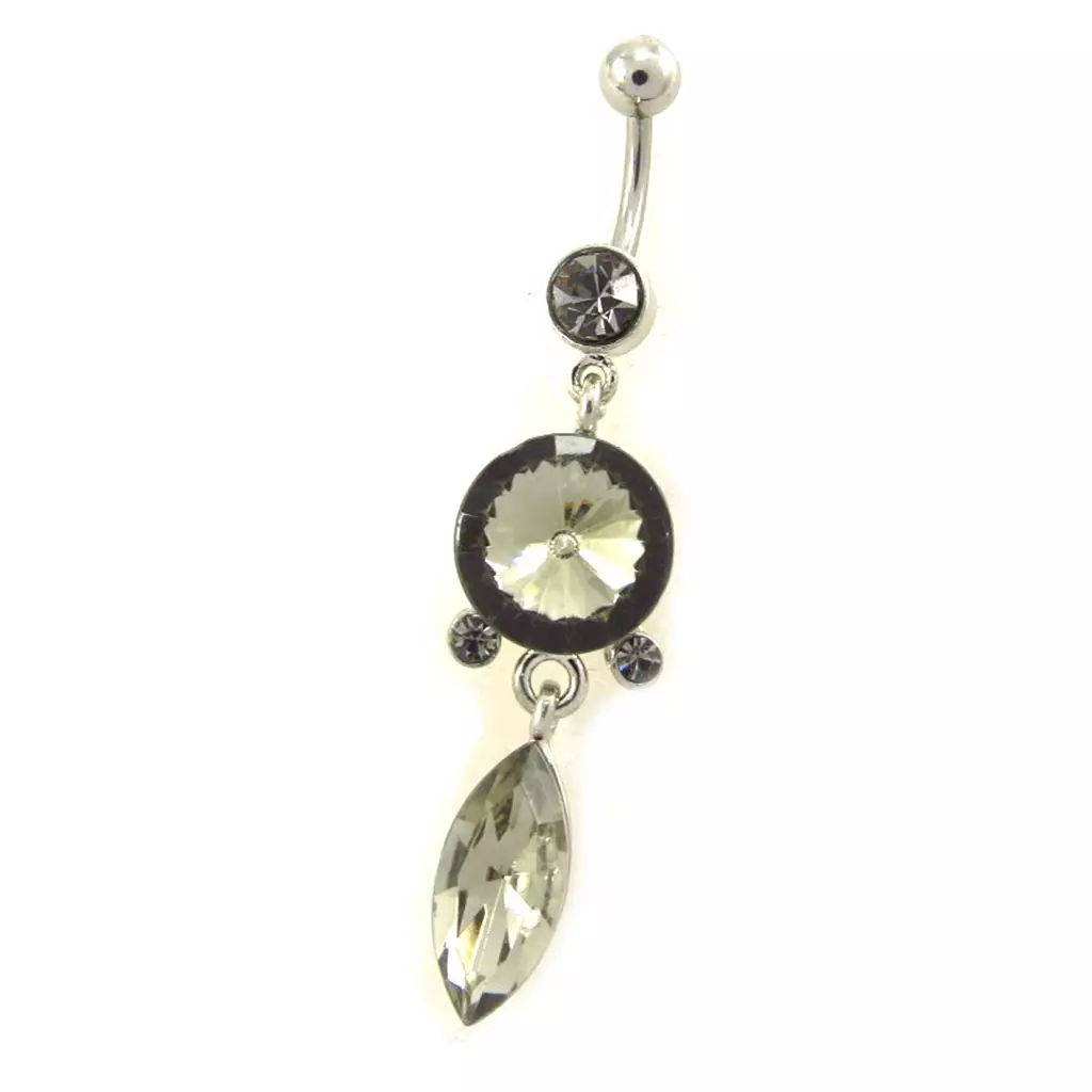 les trésors de lily Body Piercing 'Scarlett' gris fumé [K0983]