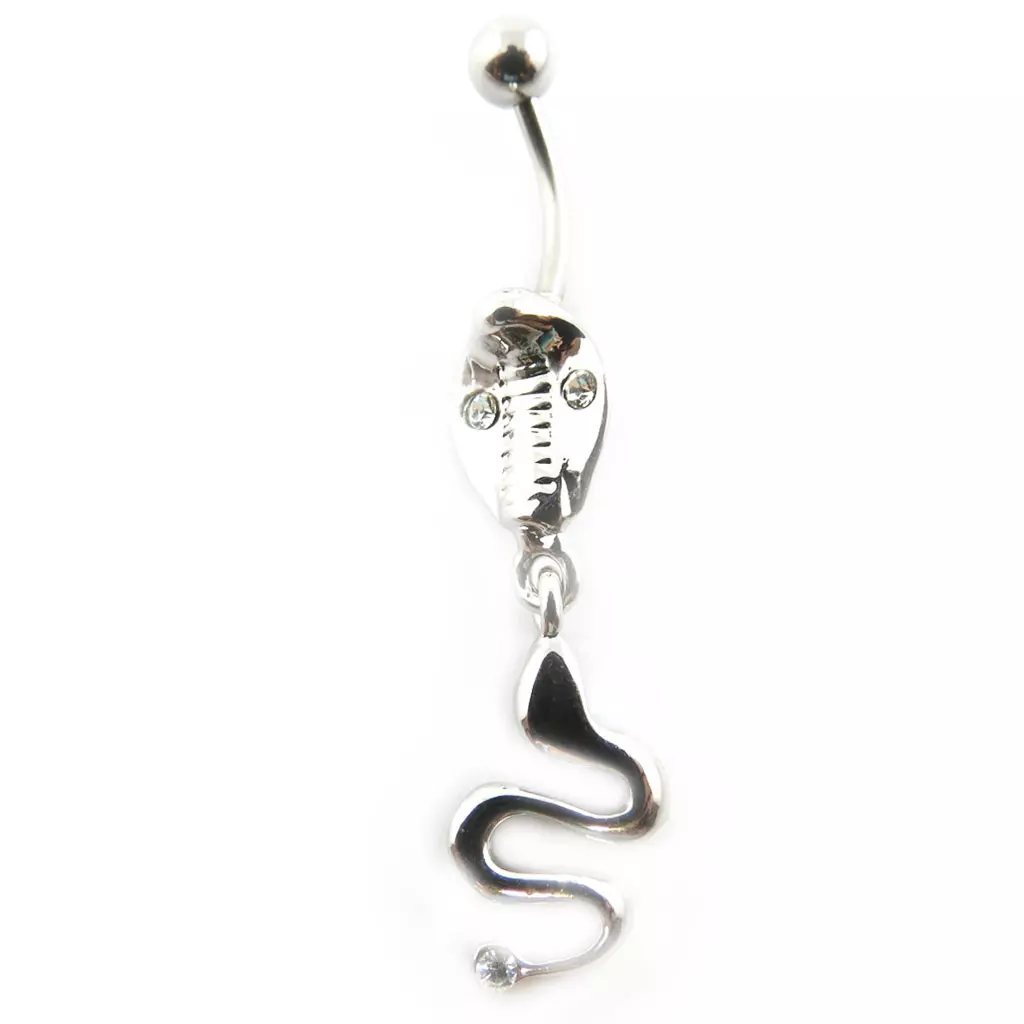 Les Trésors De Lily Body Piercing 'Serpent Mythique' Blanc [F9023]