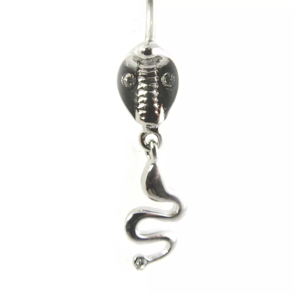 Les Trésors De Lily Body Piercing 'Serpent Mythique' Blanc [F9023]