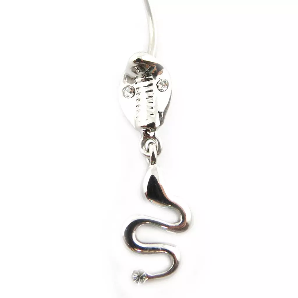 Les Trésors De Lily Body Piercing 'Serpent Mythique' Blanc [F9023]
