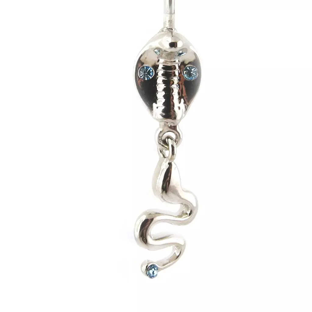 Les Trésors De Lily Body Piercing 'Serpent Mythique' Bleu [F9022]