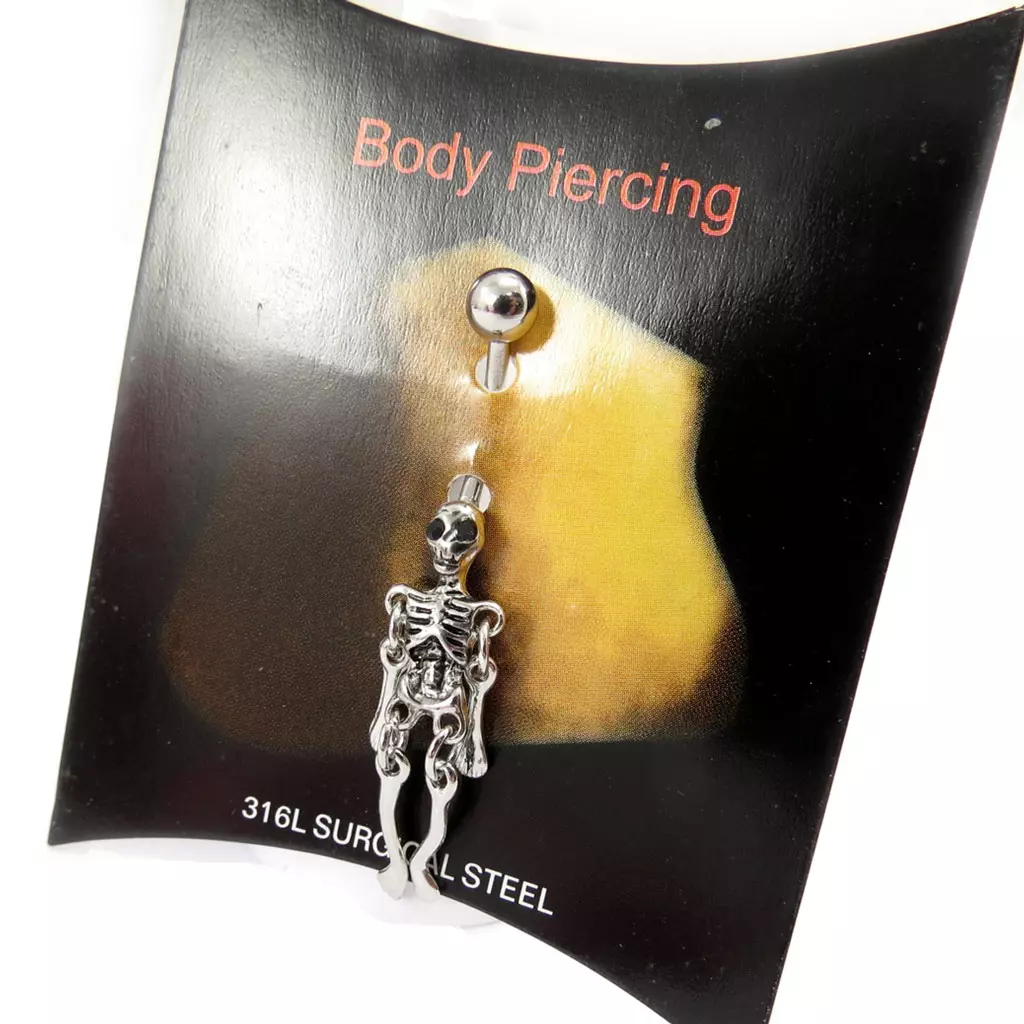 Les Trésors De Lily Body Piercing 'Squelette' Argenté [K0641]