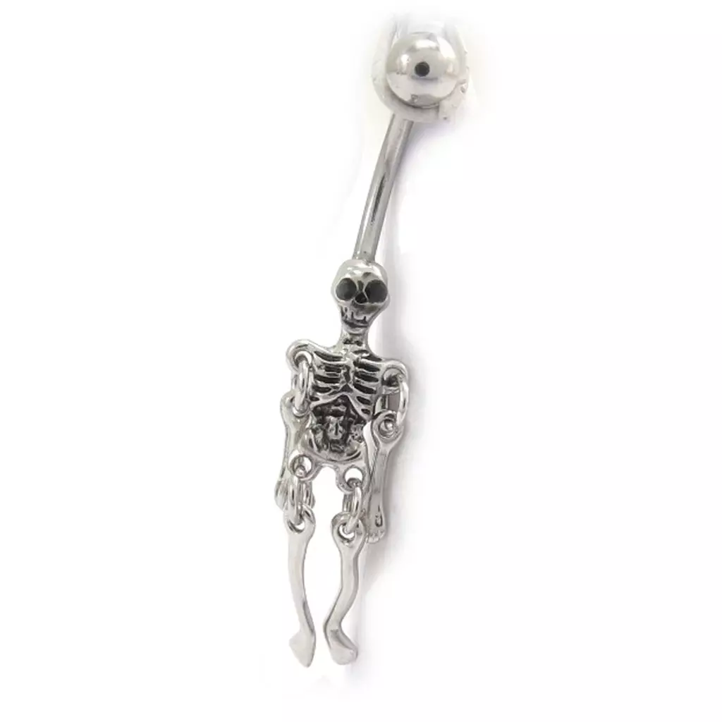 Les Trésors De Lily Body Piercing 'Squelette' Argenté [K0641]