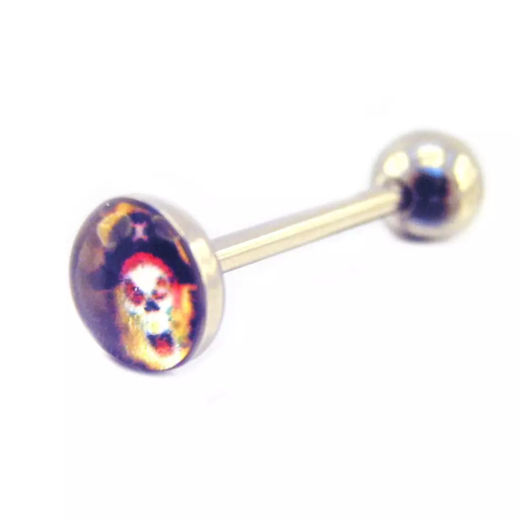 Les Trésors De Lily Body Piercing 'Tête De Mort' [E9946]