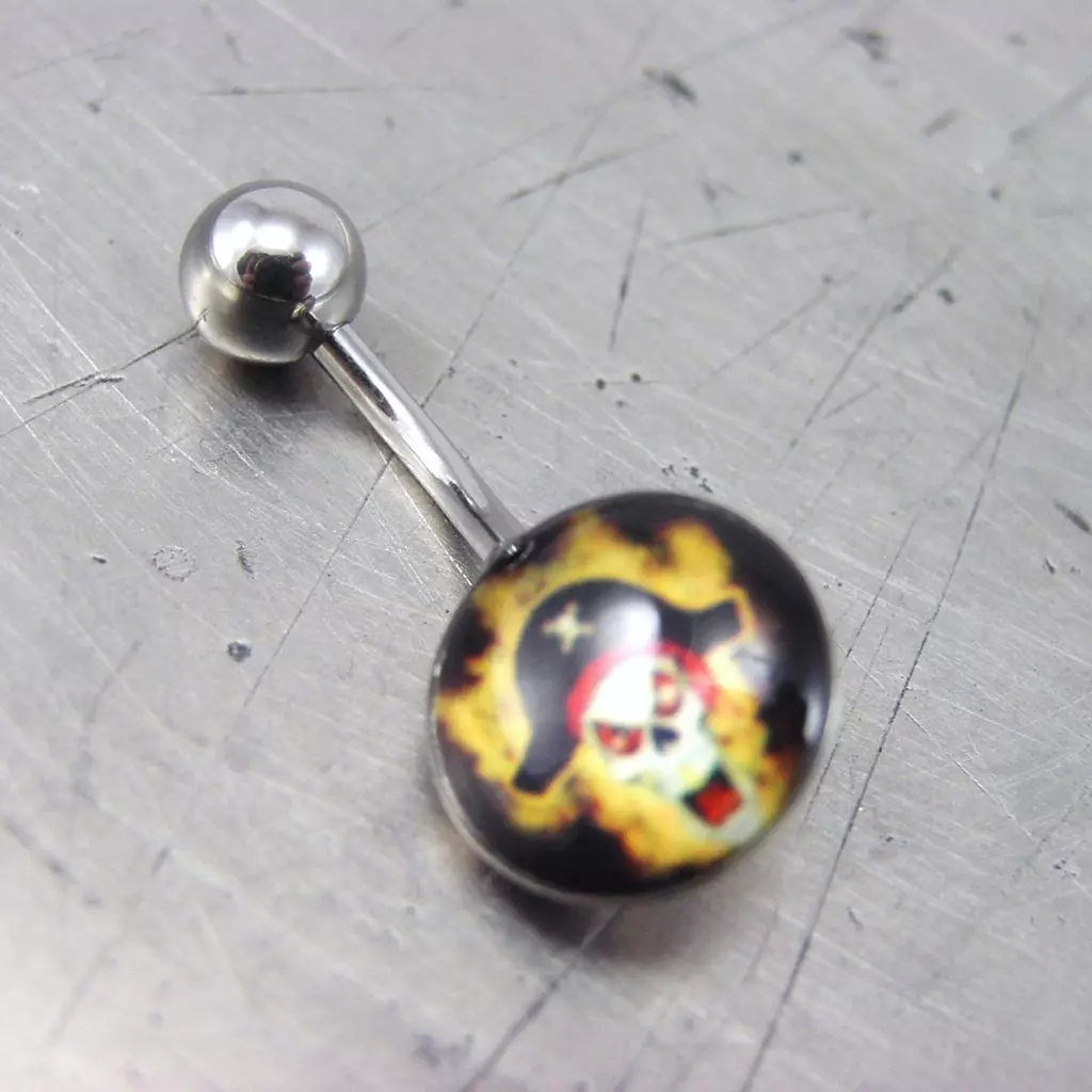 Les Trésors De Lily Body Piercing 'Tête De Mort' [F8844]