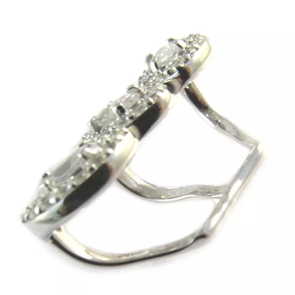Les Trésors De Lily Boucle Bague Oreille Argent 'Sissi' Blanc Argenté [P2217]
