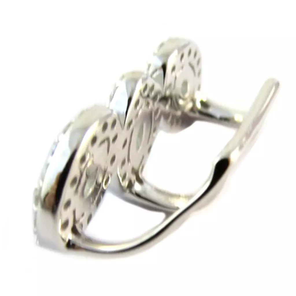 Les Trésors De Lily Boucle Bague Oreille Argent 'Sissi' Blanc Argenté [P2217]
