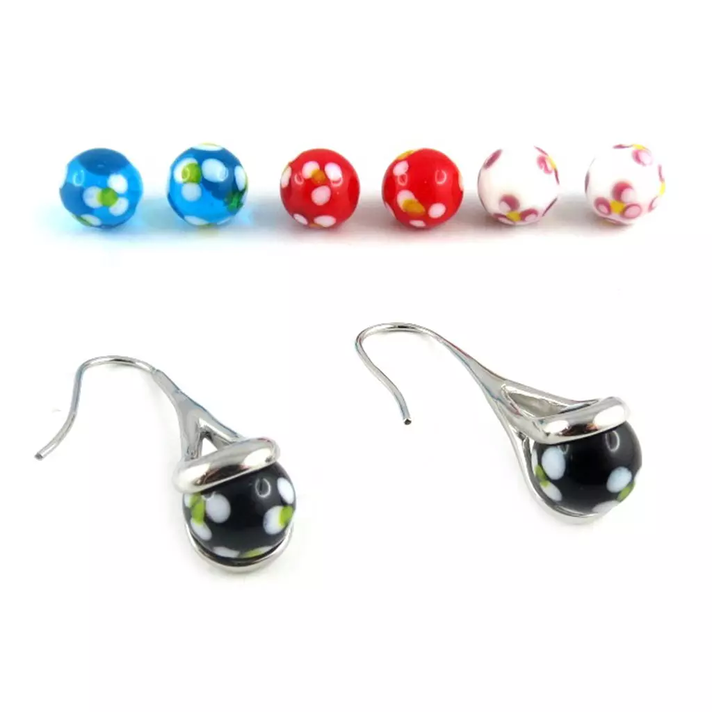 les trésors de lily Boucles acier 'Calypso' tutti frutti [L1921]