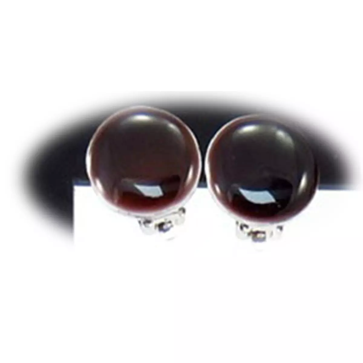 les trésors de lily Boucles clips créateur 'Coloriage' marron 15 mm [R3167]