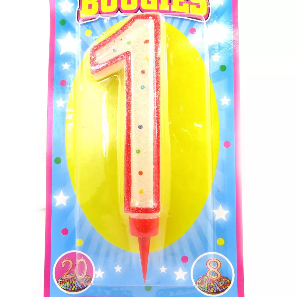 Les Trésors De Lily Bougie Géante '1' 16 Cm (couleur Selon Arrivage) [M5169]