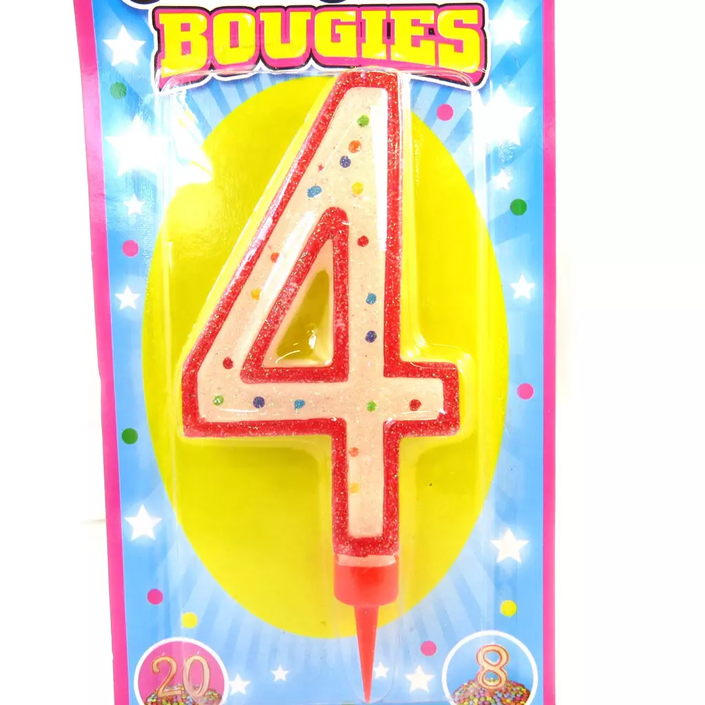 Les Trésors De Lily Bougie Géante '4' 16 Cm (couleur Selon Arrivage) [M5172]