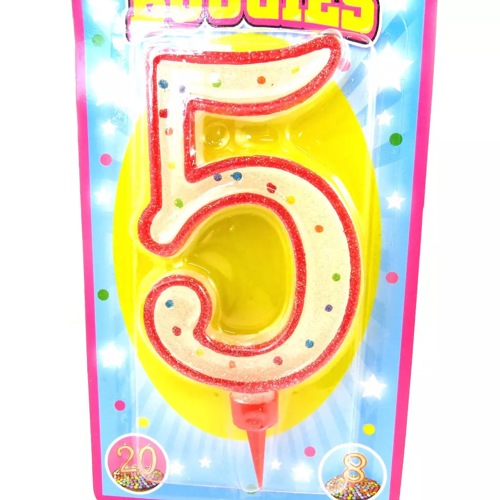 Les Trésors De Lily Bougie Géante '5' 16 Cm (couleur Selon Arrivage) [M5173]