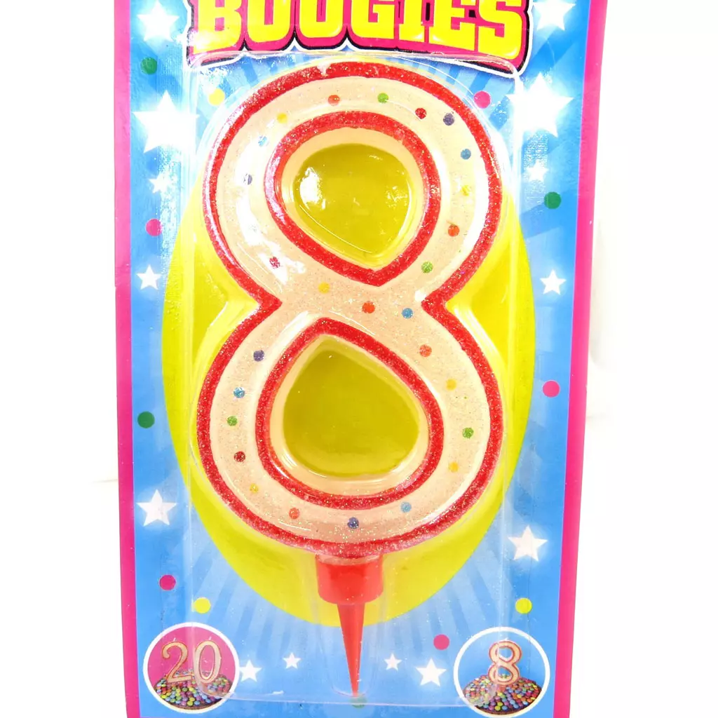 Les Trésors De Lily Bougie Géante '8' 16 Cm (couleur Selon Arrivage) [M5176]
