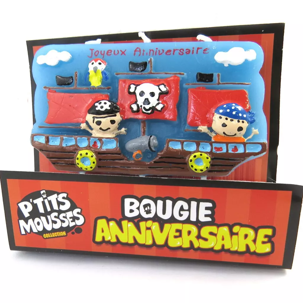 Les Trésors De Lily Bougie 'Joyeux Anniversaire' Totem Pirate (85x8 Cm) [M5211]