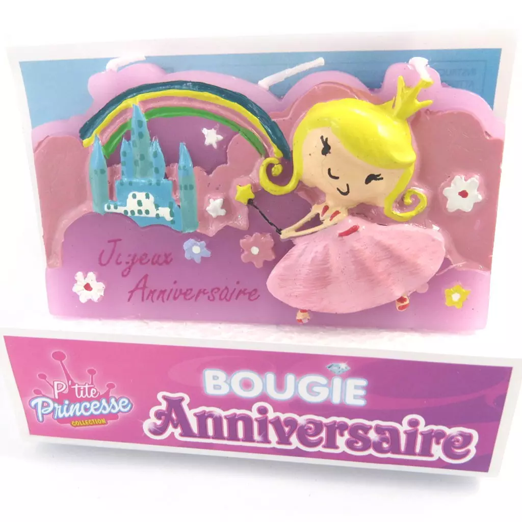 Les Trésors De Lily Bougie 'Joyeux Anniversaire' Totem Princesse (85x8 Cm) [M5216]