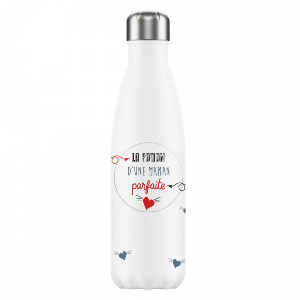 Les Trésors De Lily Bouteille Isotherme Design 'La Potion D'une Maman Parfaite' Blanc 25x5 Cm (500 M) [A2793]