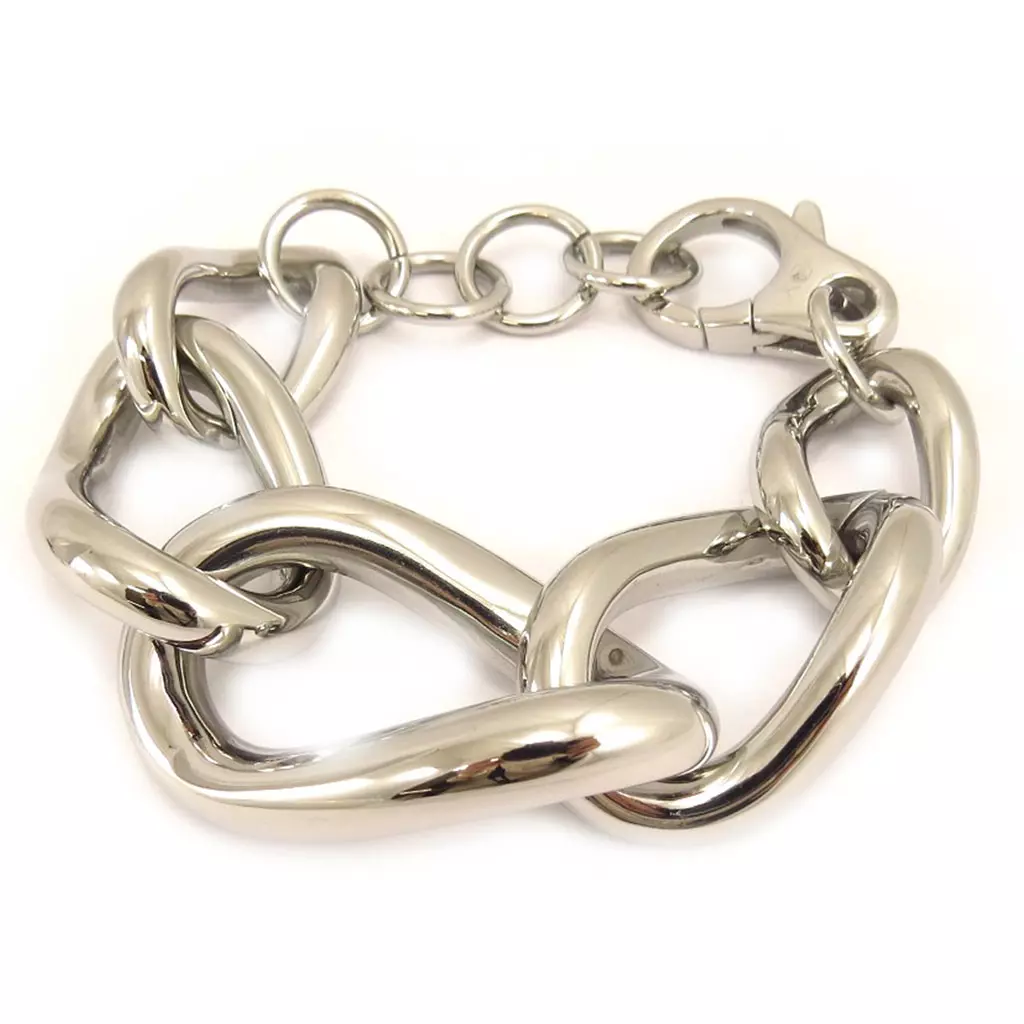 les trésors de lily Bracelet acier 'Calypso' argenté [L2935]
