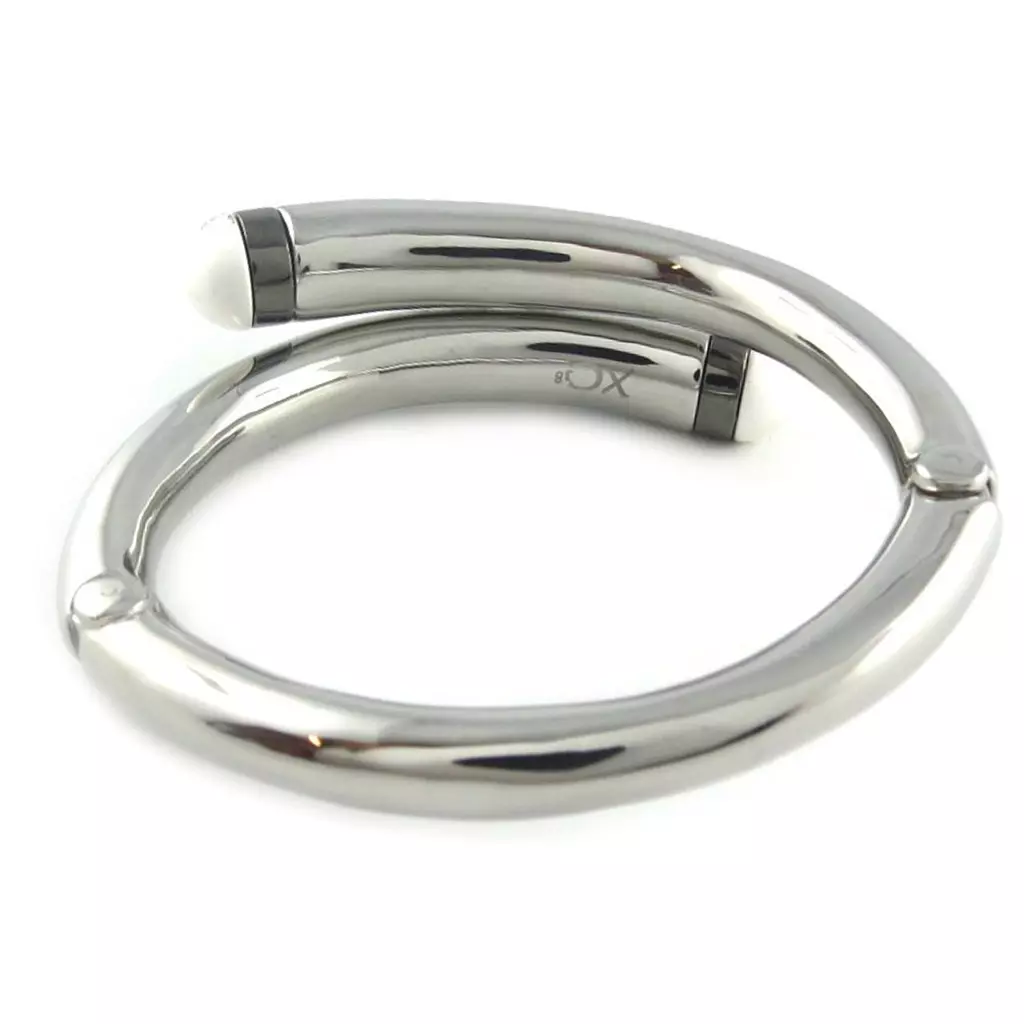 Les Trésors De Lily Bracelet Acier 'Calypso' Blanc Gris Argenté (fleur) [L1304]