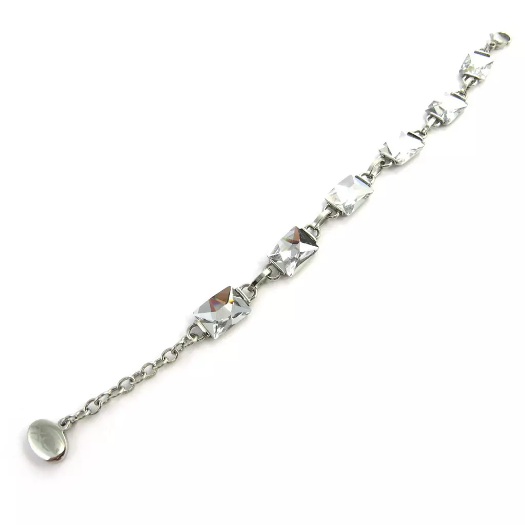 Les Trésors De Lily Bracelet Acier 'Calypso' Blanc [M7191]