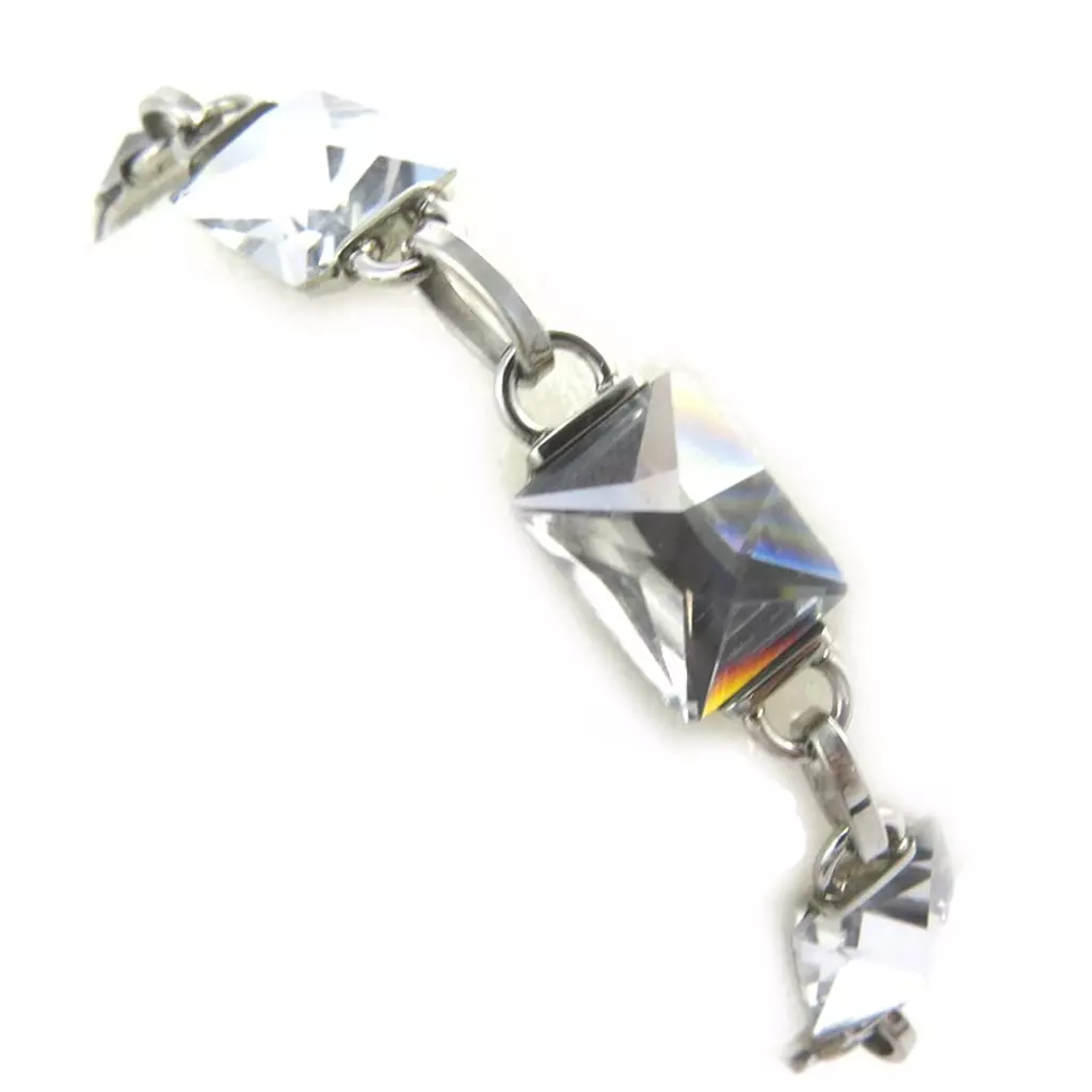 Les Trésors De Lily Bracelet Acier 'Calypso' Blanc [M7191]