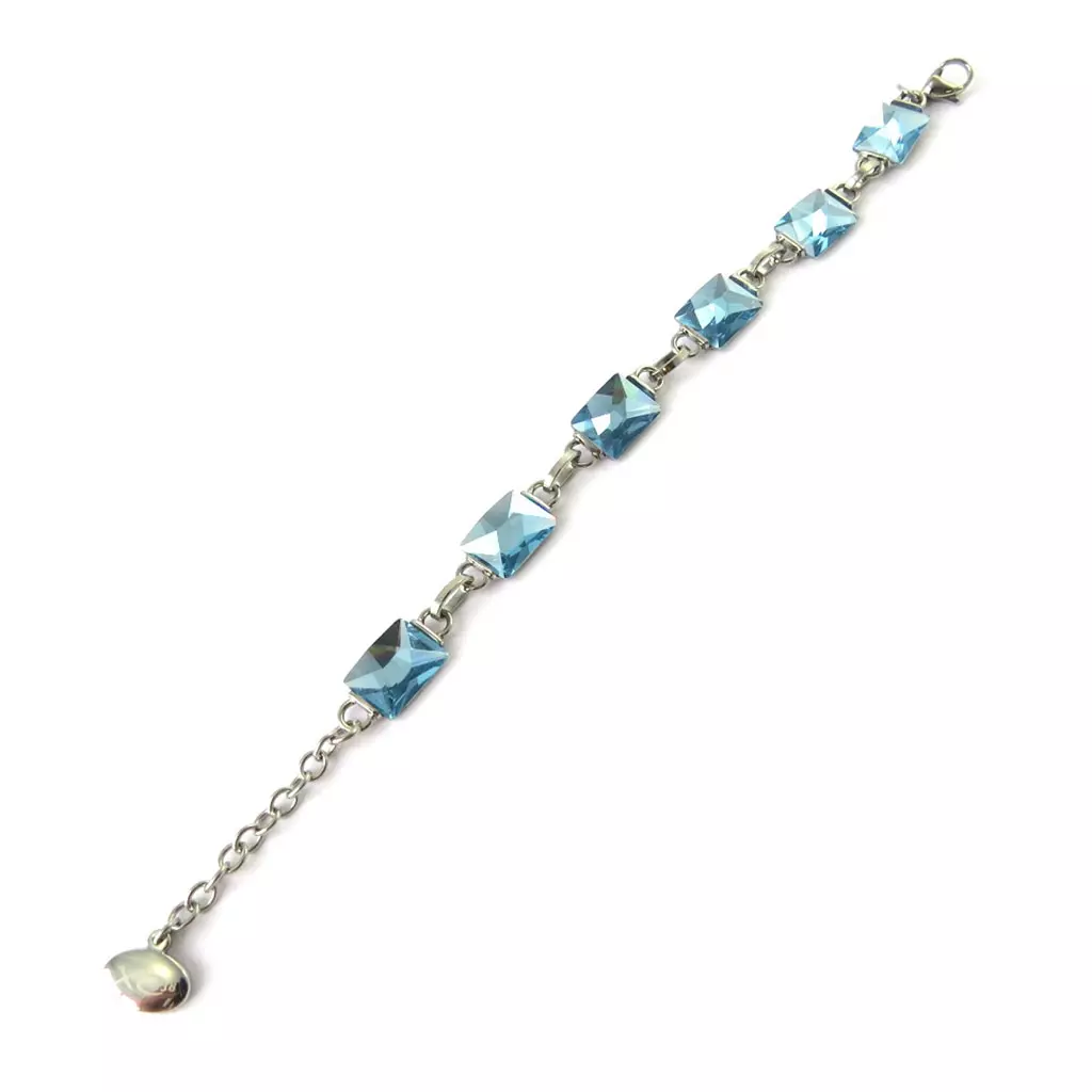 Les Trésors De Lily Bracelet Acier 'Calypso' Bleu [M7208]