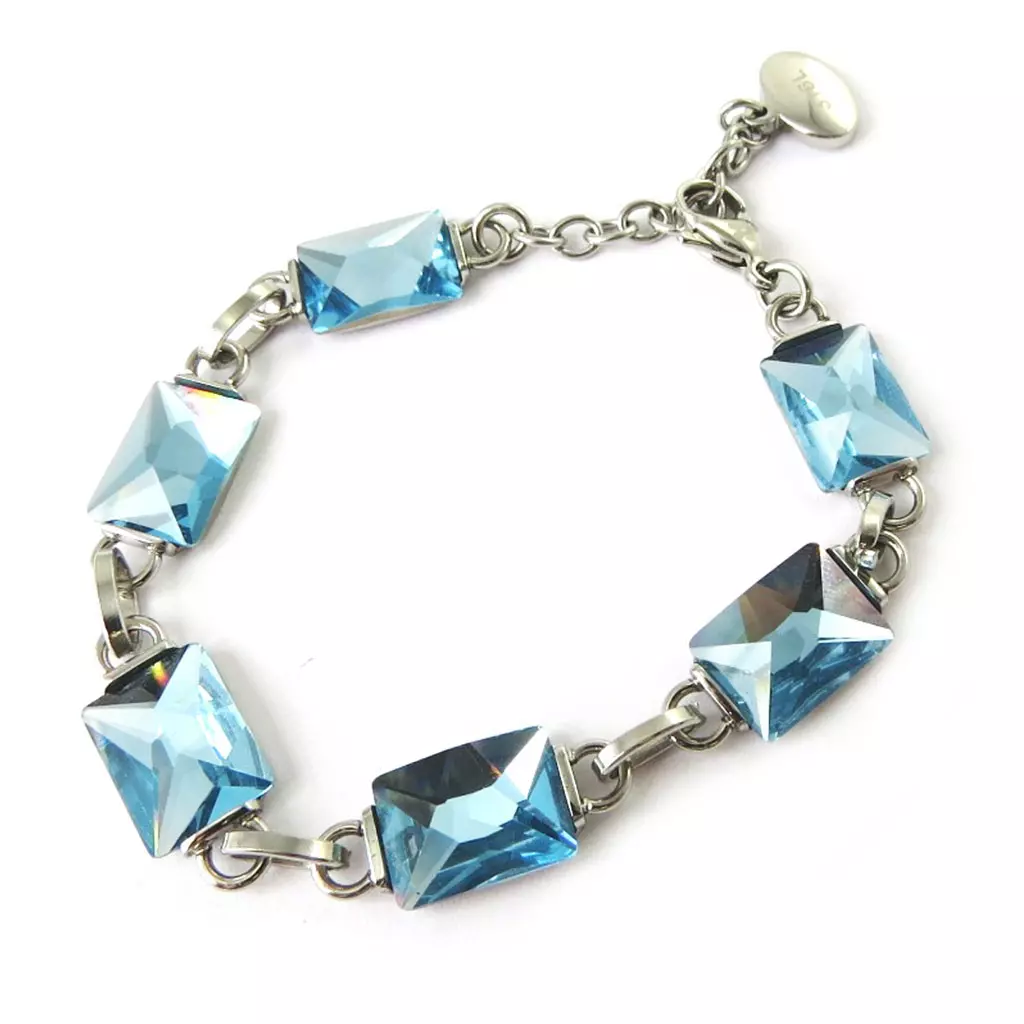 les trésors de lily Bracelet acier 'Calypso' bleu [M7208]