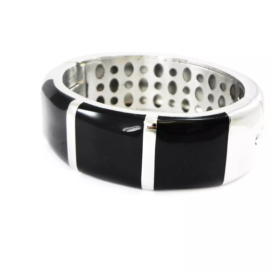 les trésors de lily Bracelet acier 'Calypso' noir [I2898]