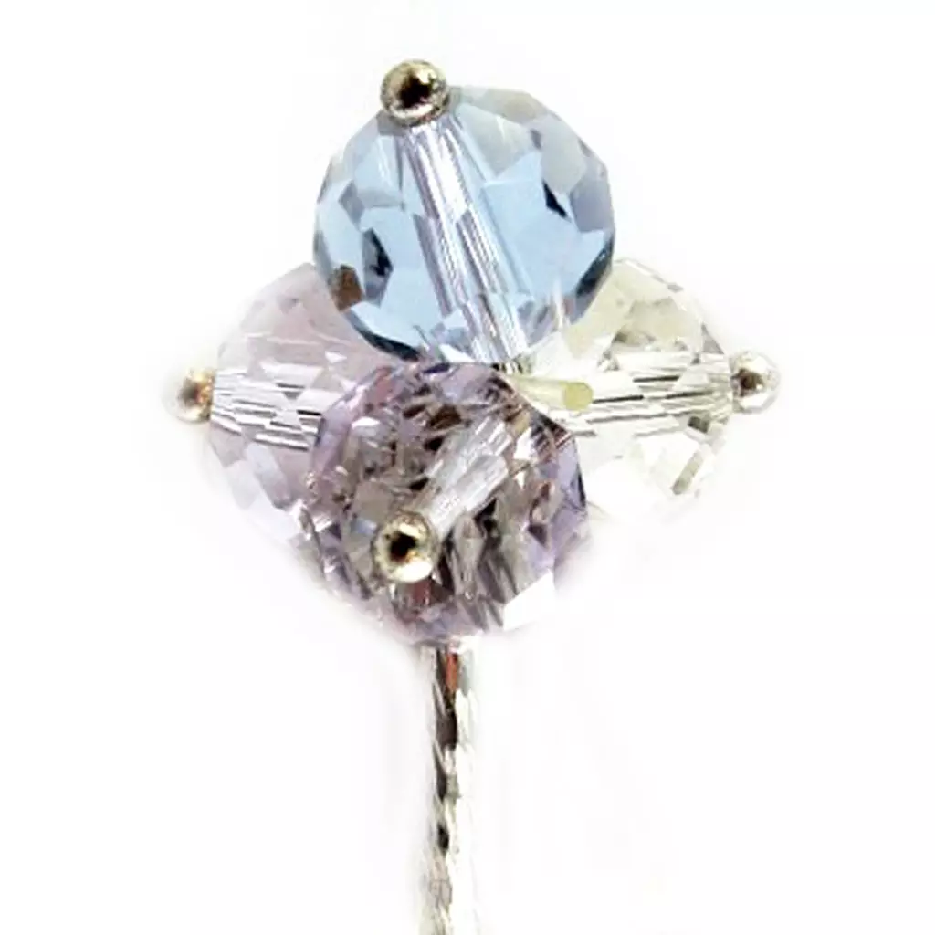 Les Trésors De Lily Bracelet + Bague 'Minéralia' Parme [E8856]
