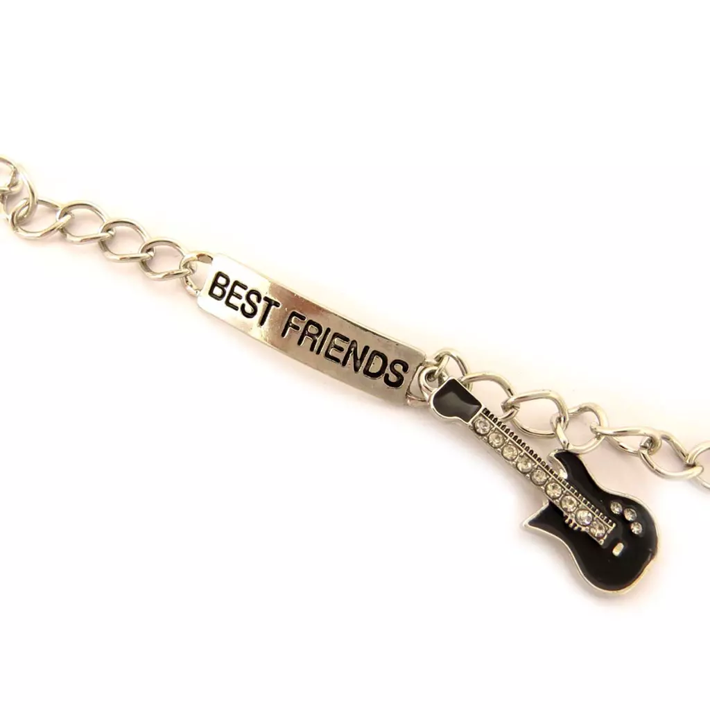 Les Trésors De Lily Bracelet 'Best Friends' Noir Argenté [L5165]