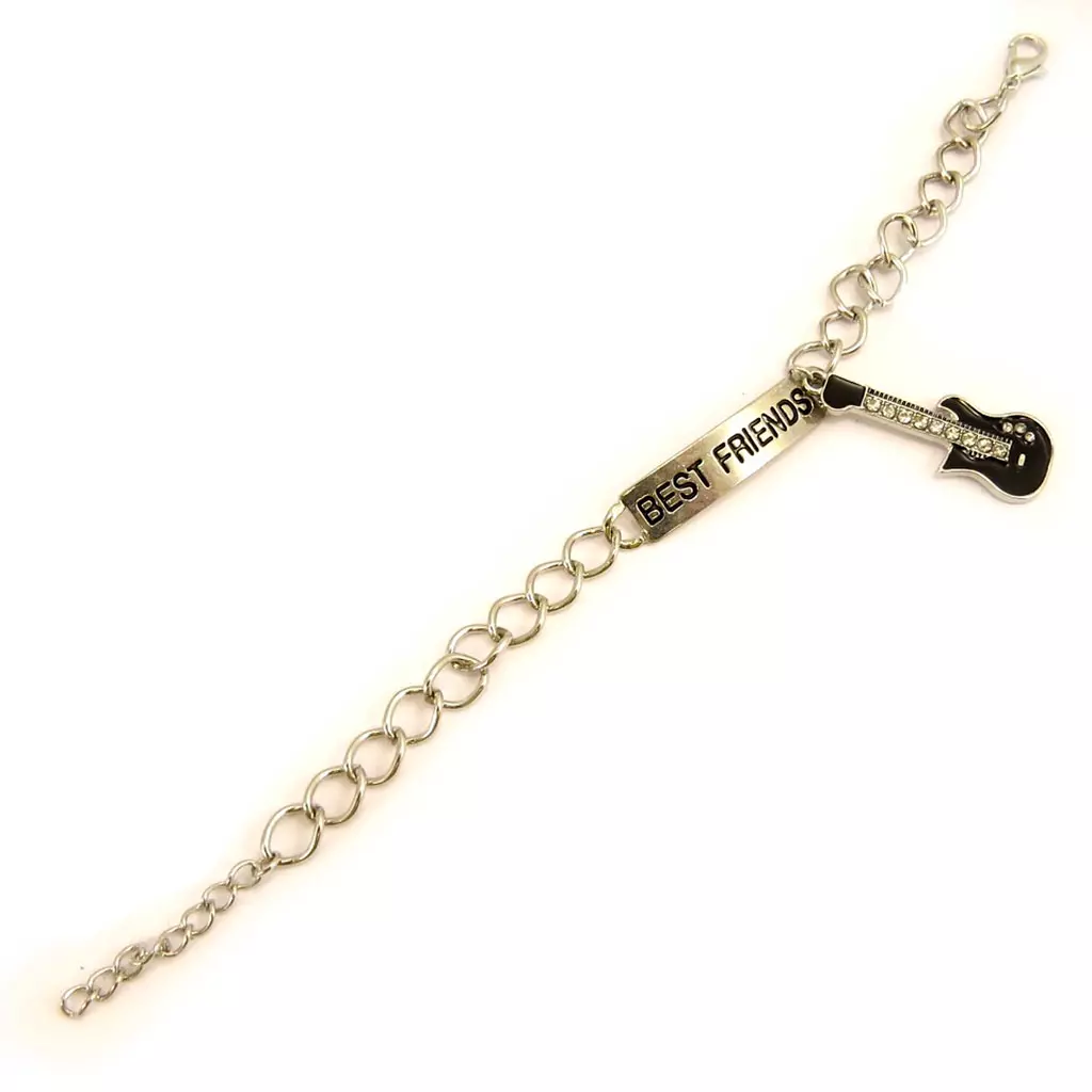 Les Trésors De Lily Bracelet 'Best Friends' Noir Argenté [L5165]