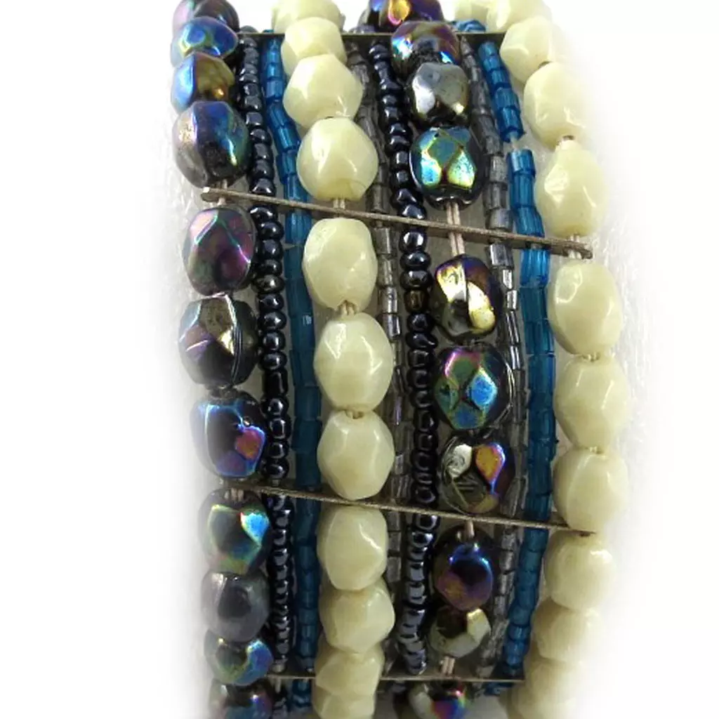 Les Trésors De Lily Bracelet 'Calcutta' Blanc Marine [B8214]