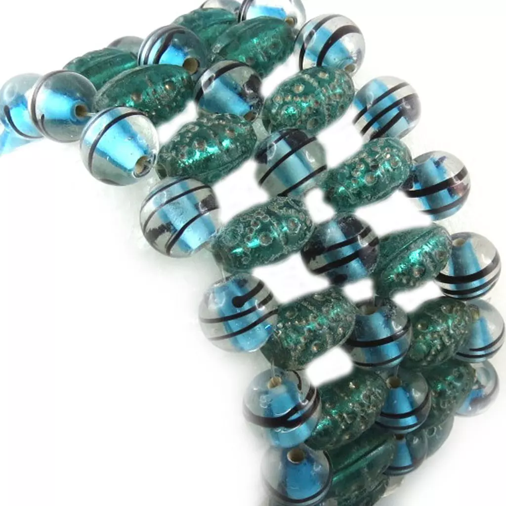 les trésors de lily Bracelet 'Calcutta' Turquoise [B8182]