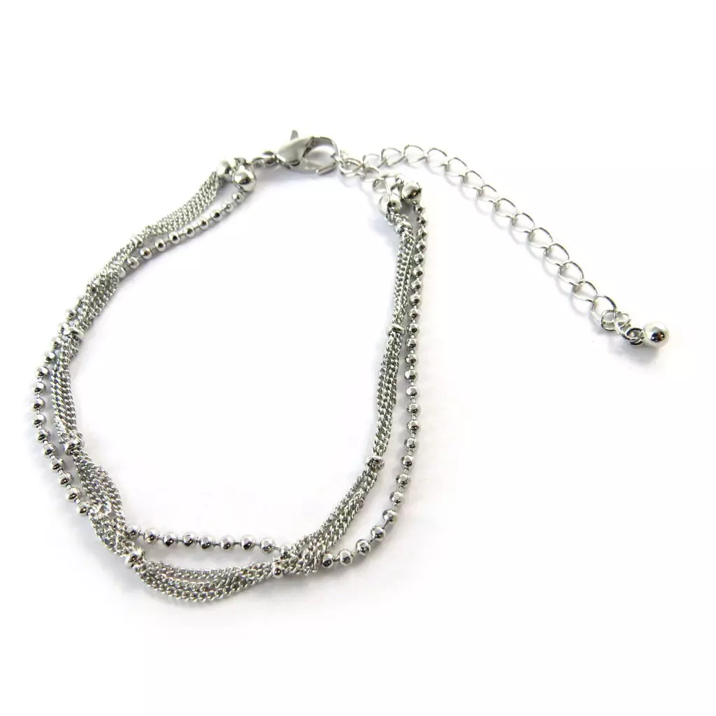 Les Trésors De Lily Bracelet 'Chorégraphie' Argenté [N6348]