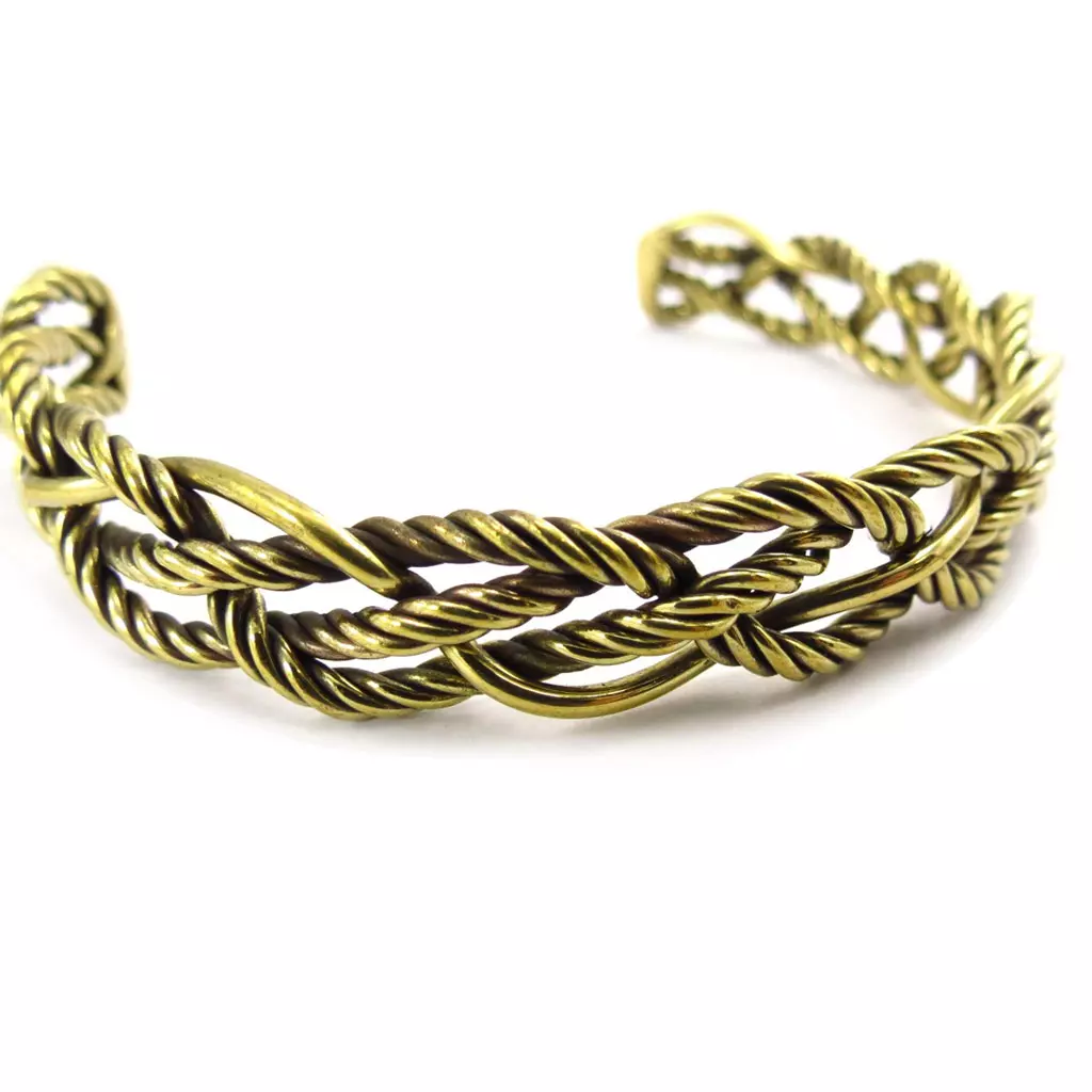 Les Trésors De Lily Bracelet 'Chorégraphie' Doré Vieilli [K1516]