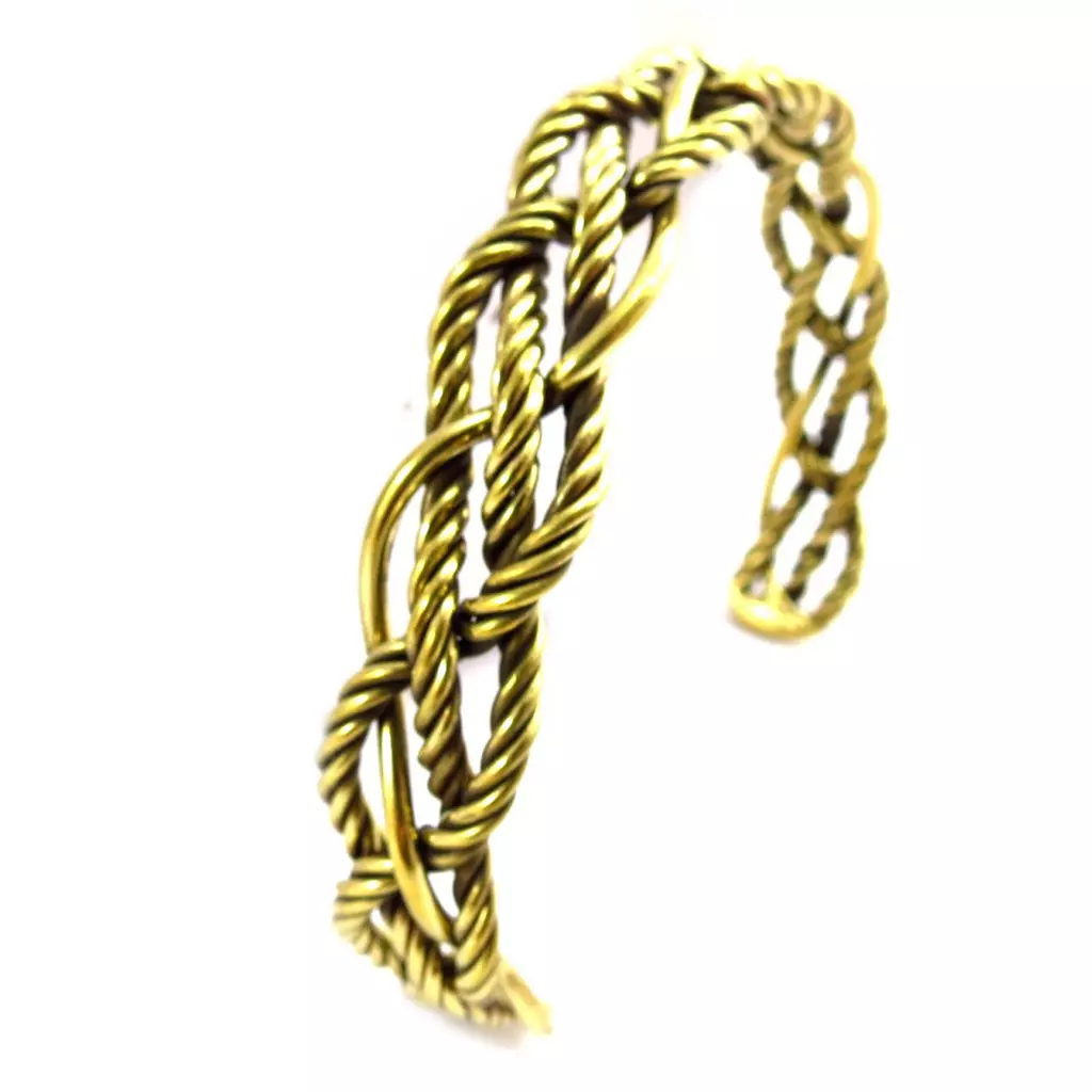Les Trésors De Lily Bracelet 'Chorégraphie' Doré Vieilli [K1516]