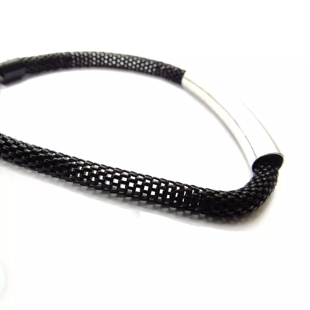 Les Trésors De Lily Bracelet 'Chorégraphie' Noir Argenté [J6329]