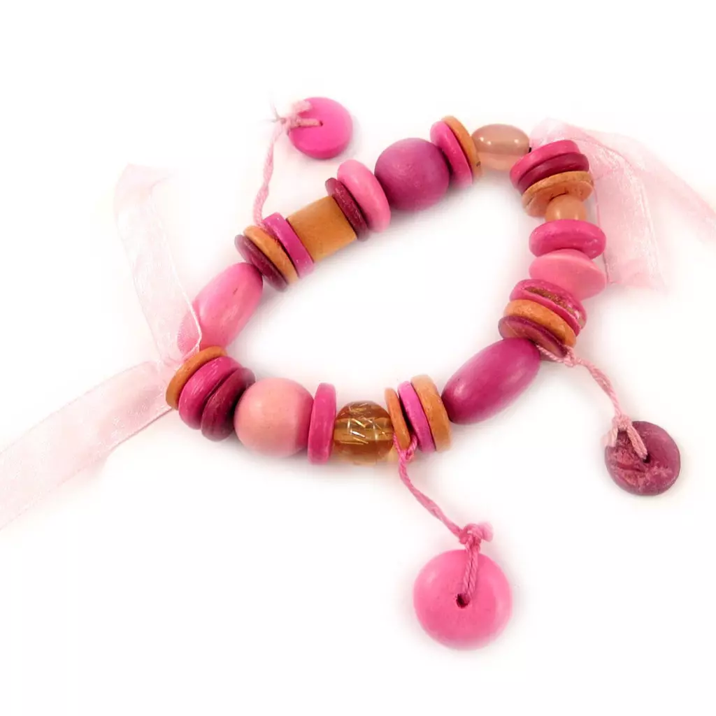 Les Trésors De Lily Bracelet 'Coco Tahiti' Rose [D0826]