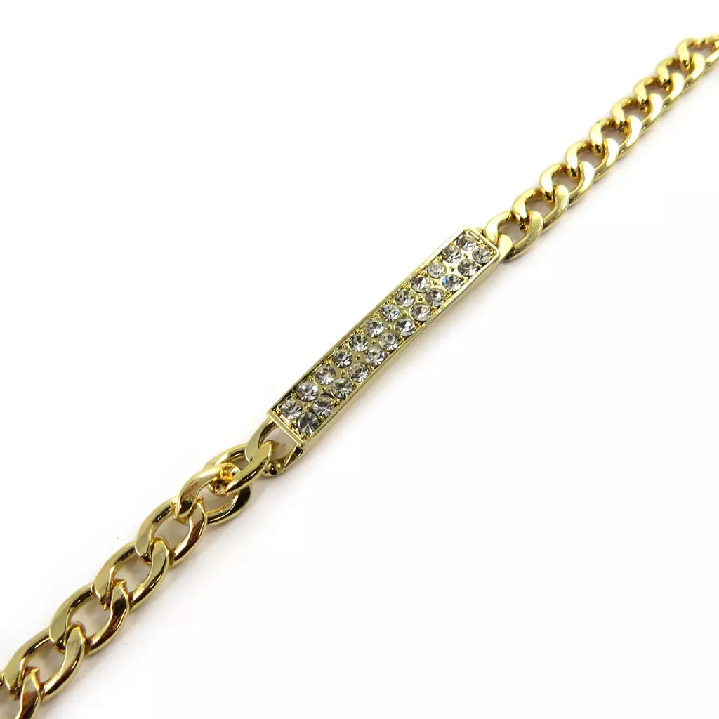 Les Trésors De Lily Bracelet 'Déesse' Blanc Doré [L7900]