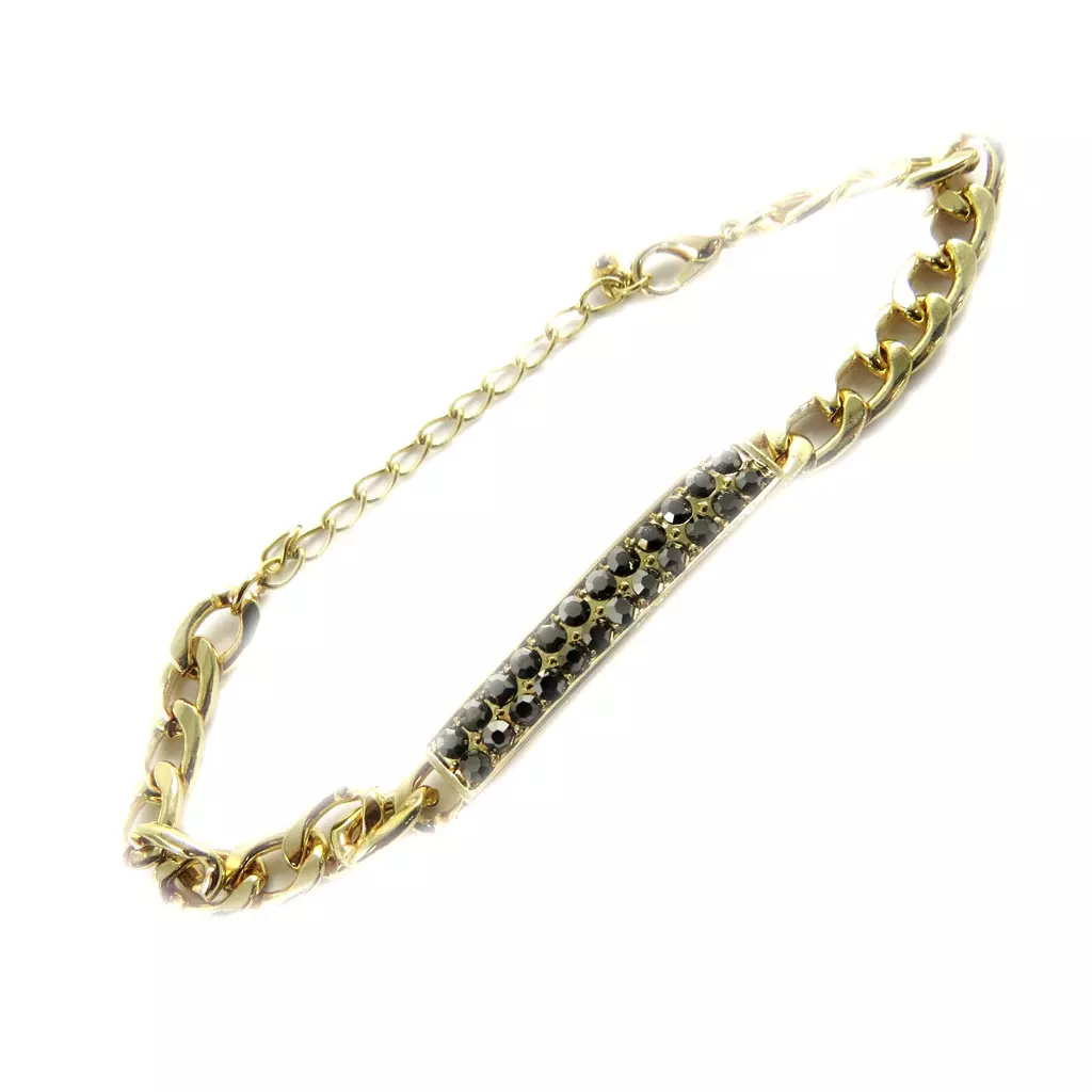 Les Trésors De Lily Bracelet 'Déesse' Gris Doré [L7959]