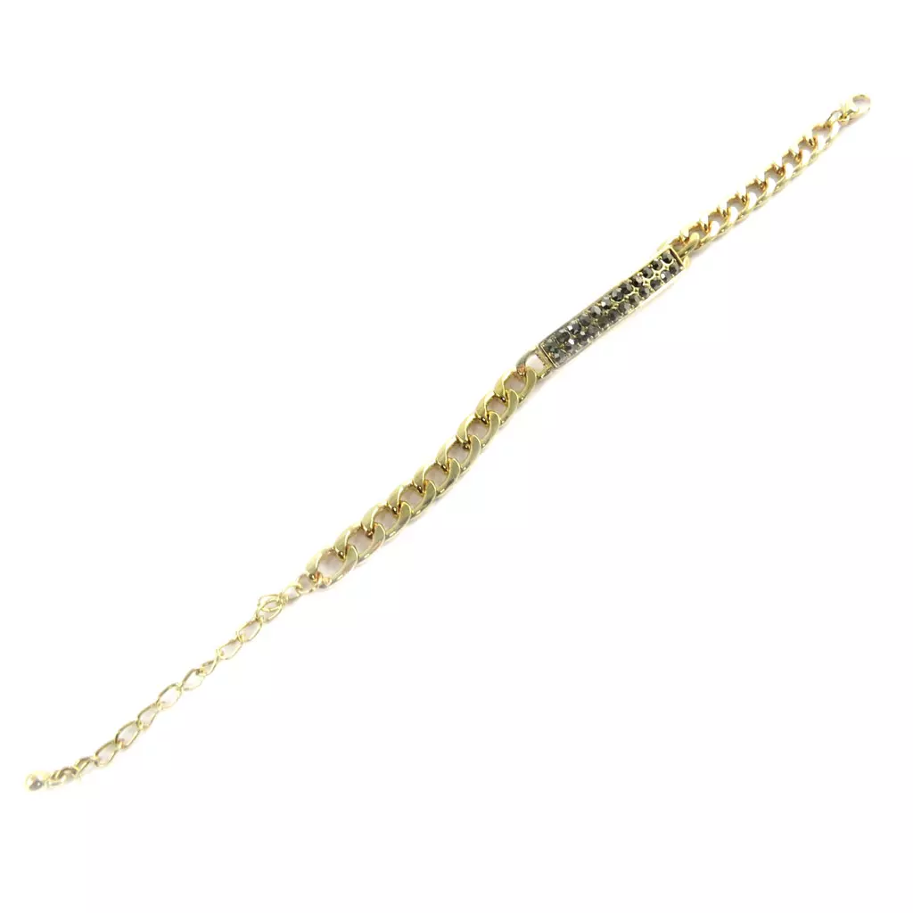 Les Trésors De Lily Bracelet 'Déesse' Gris Doré [L7959]