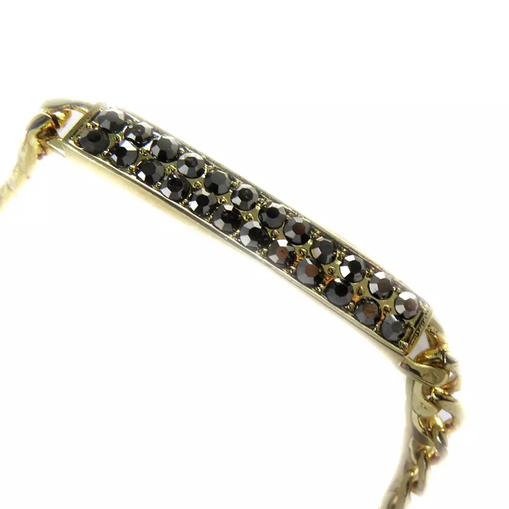 les trésors de lily Bracelet 'Déesse' gris doré [L7959]