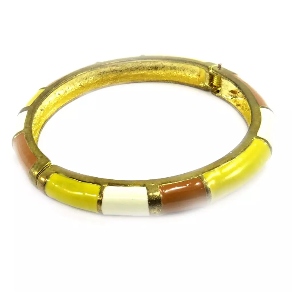 Les Trésors De Lily Bracelet 'Eleonore' Jaune Marron [E4346]