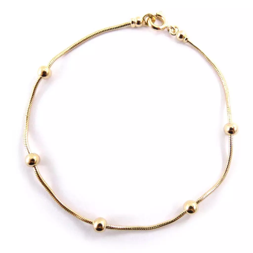 Les Trésors De Lily Bracelet 'Gouttes Parsemées' Plaqué Or [A0188]