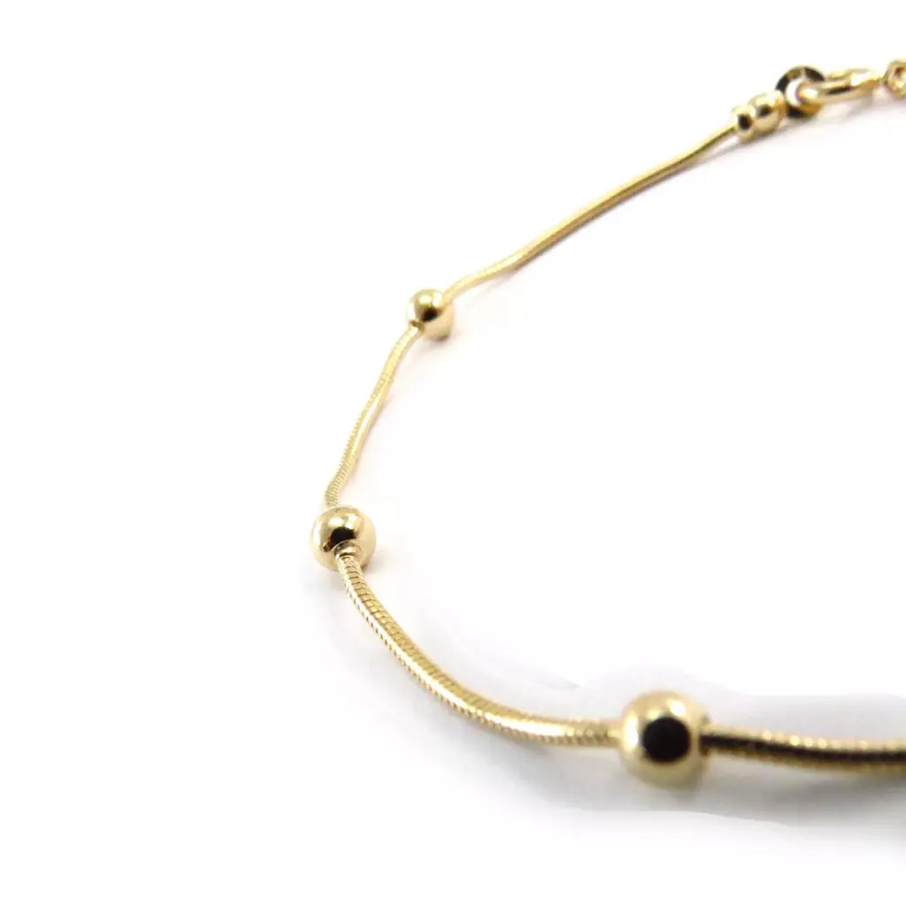 les trésors de lily Bracelet 'Gouttes parsemées' Plaqué or [A0188]